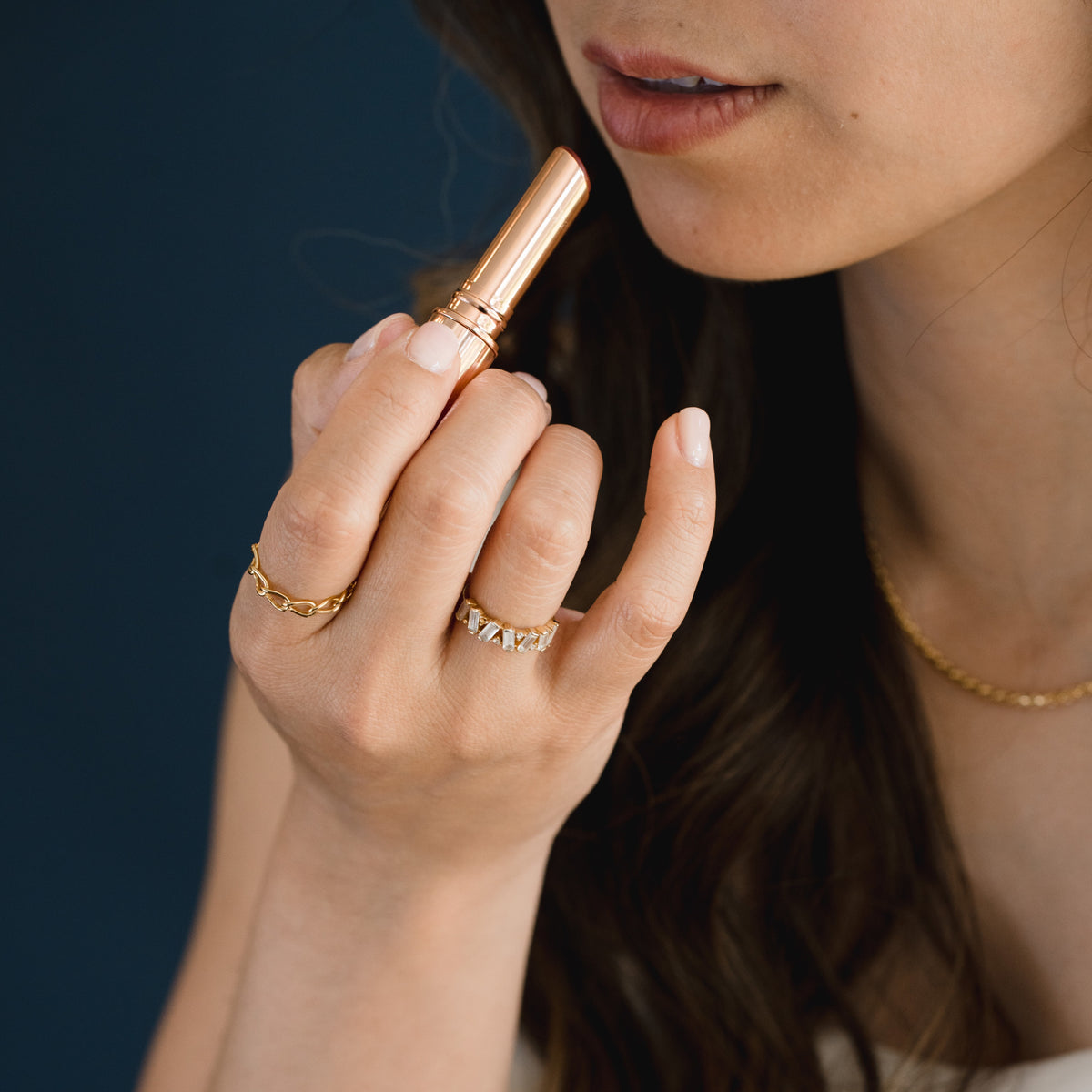 Scattered Baguette Ring